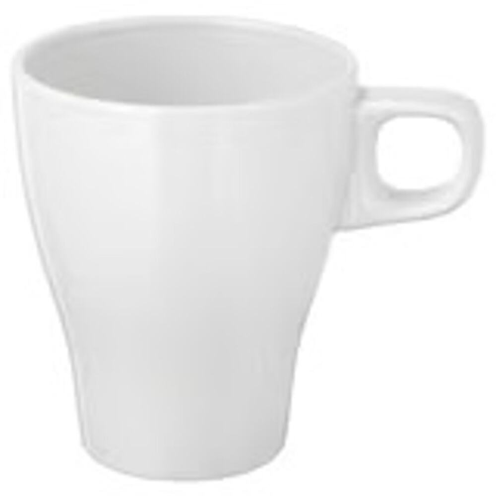 IKEA Färgrik Sleek White Stoneware Mugs Set of 4 Modern & Sleek